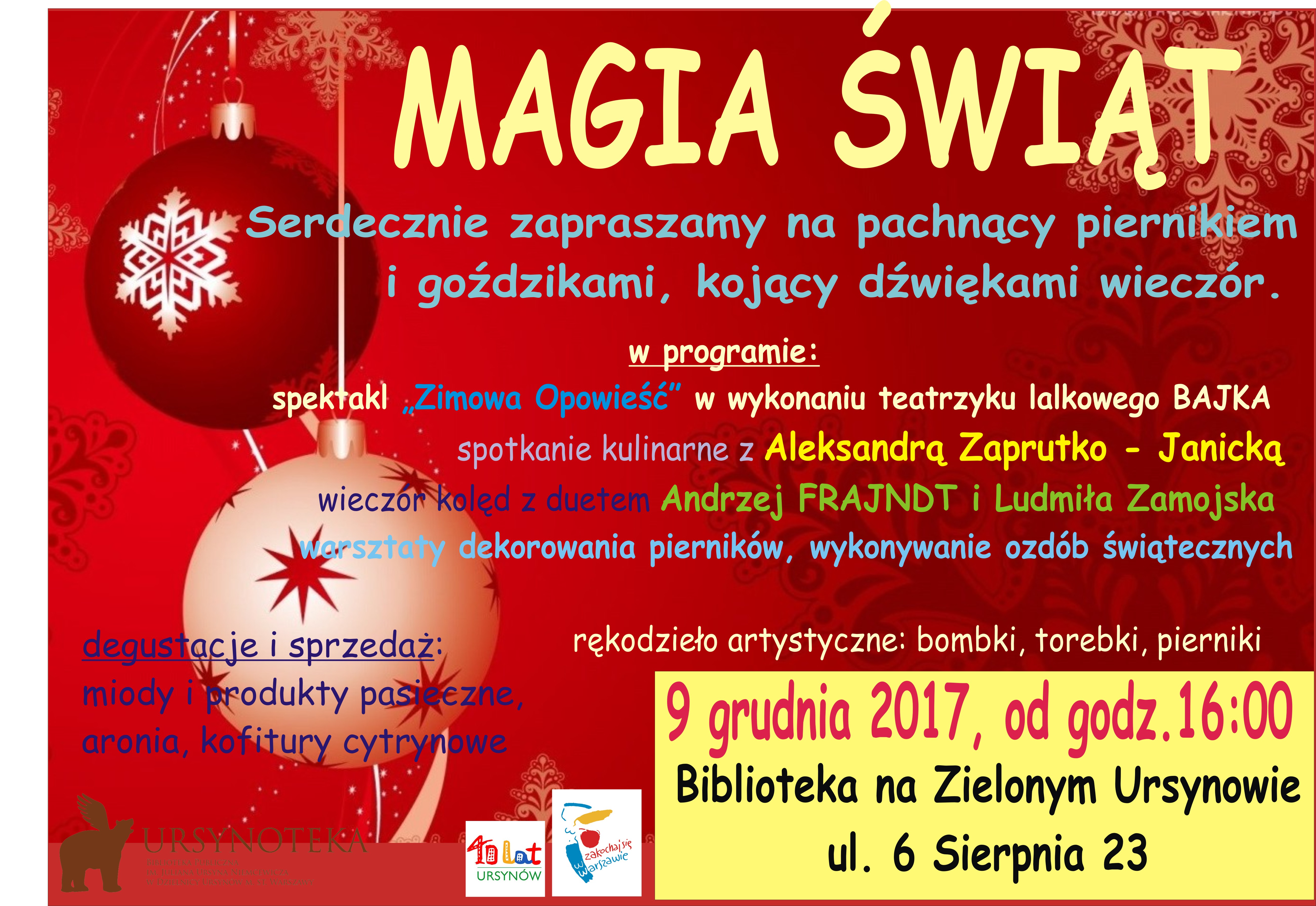 IX Kiermasz Świąteczny Magia Świąt IX Kiermasz Świąteczny Magia Świąt